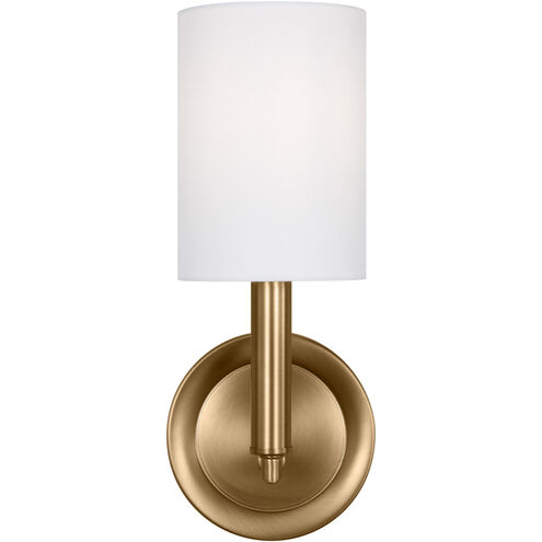 Drew & Jonathan Egmont 1 Light 4.75 inch Satin Brass Bath Vanity Wall Sconce Wall Light