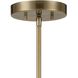 Vorey 1 Light 13 inch Coal And Oxidized Aged Brass Pendant Ceiling Light, Outdoor