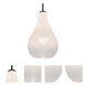Leon LED Black Cord Pendant Ceiling Light