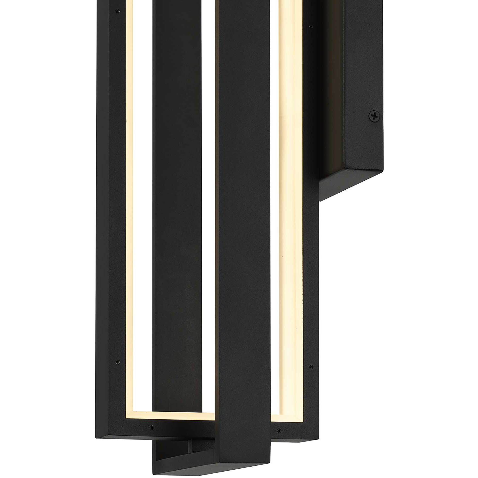 In & Out LED 24.5 inch Sand Black Outdoor Wall Sconce