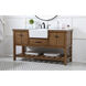 Clement 60 X 22 X 34 inch Driftwood Bathroom Vanity Cabinet