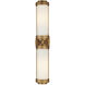 Bowland 2 Light 4.25 inch Antique Brass Bath Wall Sconce Wall Light