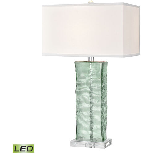 Arendell 30 inch 9 watt Light Green with Clear Table Lamp Portable Light
