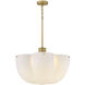 Becca 6 Light 24 inch Heritage Brass Chandelier Ceiling Light