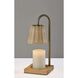 Ridgley 13.25 inch 50 watt Antique Brass Candlewarmer Lamp Portable Light, Simplee Adesso