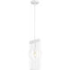 Contour 1 Light 7 inch White Pendant Ceiling Light