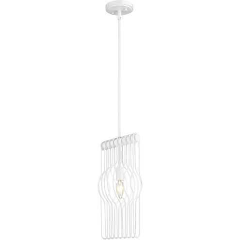 Contour 1 Light 7 inch White Pendant Ceiling Light