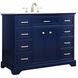 Americana 42 X 22 X 35 inch Blue Vanity Sink Set