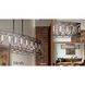Hexly 5 Light 44 inch Bronze and Sultry Silver Island Light Ceiling Light
