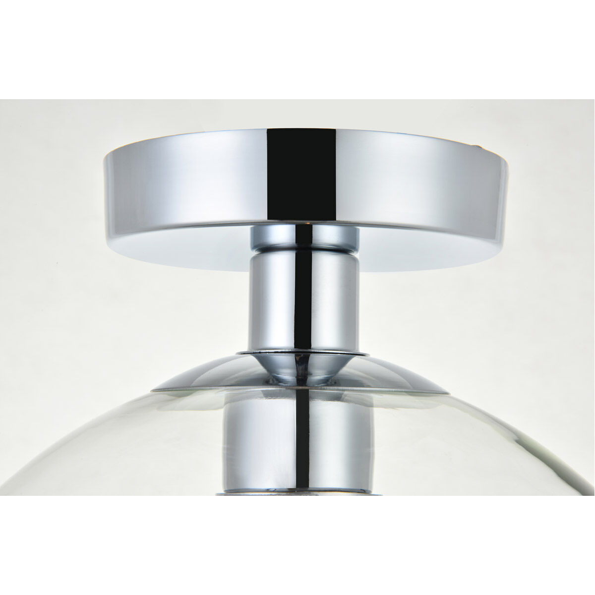 Baxter 1 Light 10 inch Chrome Flush Mount Ceiling Light