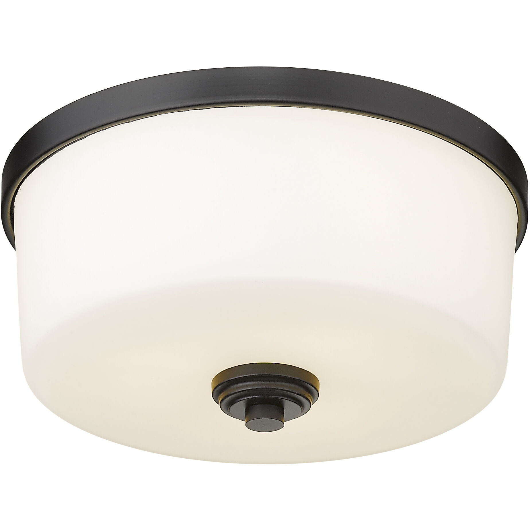 Arlington 3 Light 14 inch Matte Black Flush Mount Ceiling Light