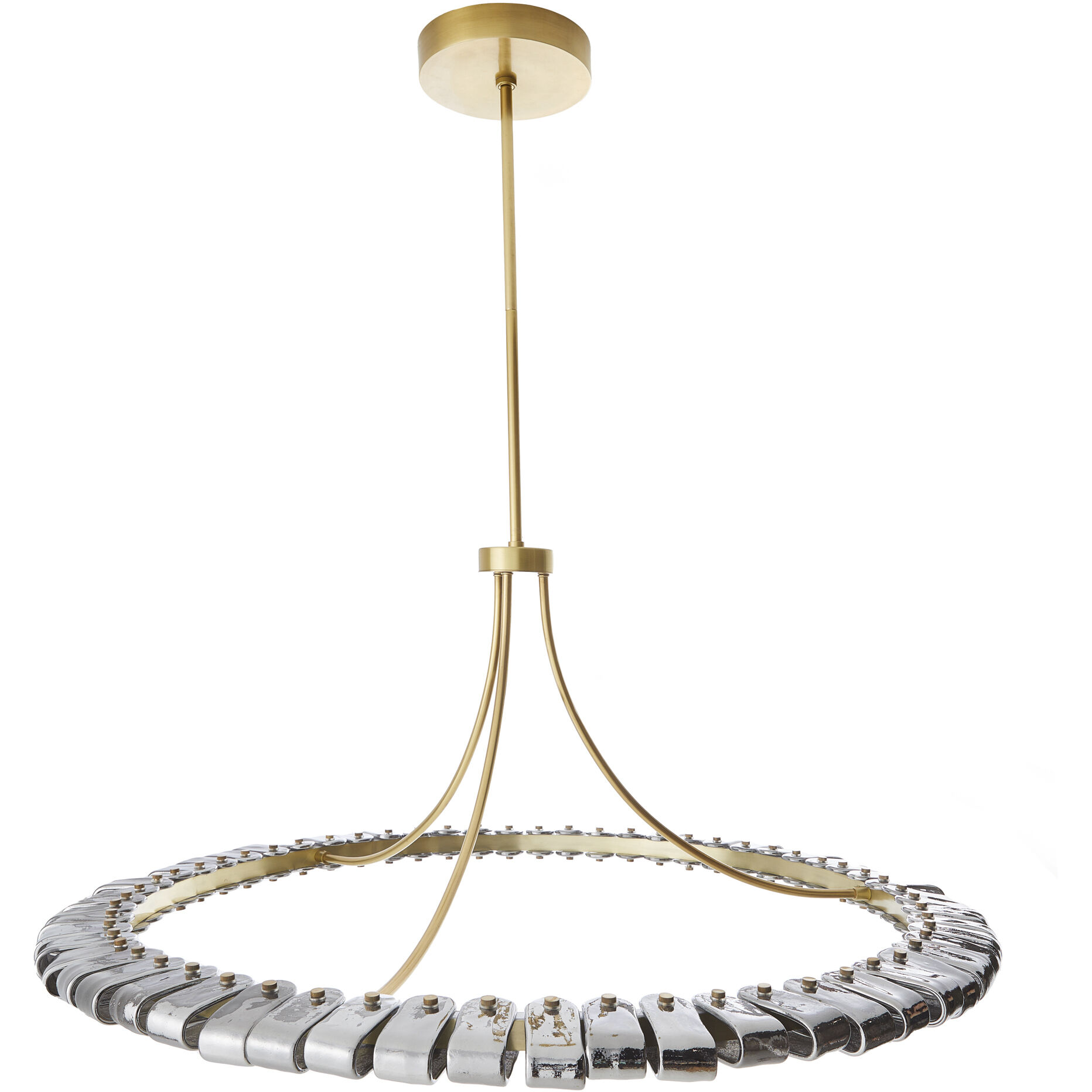 Santorini 1 Light 44 inch Blue Smoke Luster Chandelier Ceiling Light