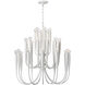 Julie Neill Acadia LED 30 inch Plaster White Chandelier Ceiling Light, Medium
