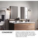 Congress 3 Light 29.5 inch Chrome Vanity Light Wall Light