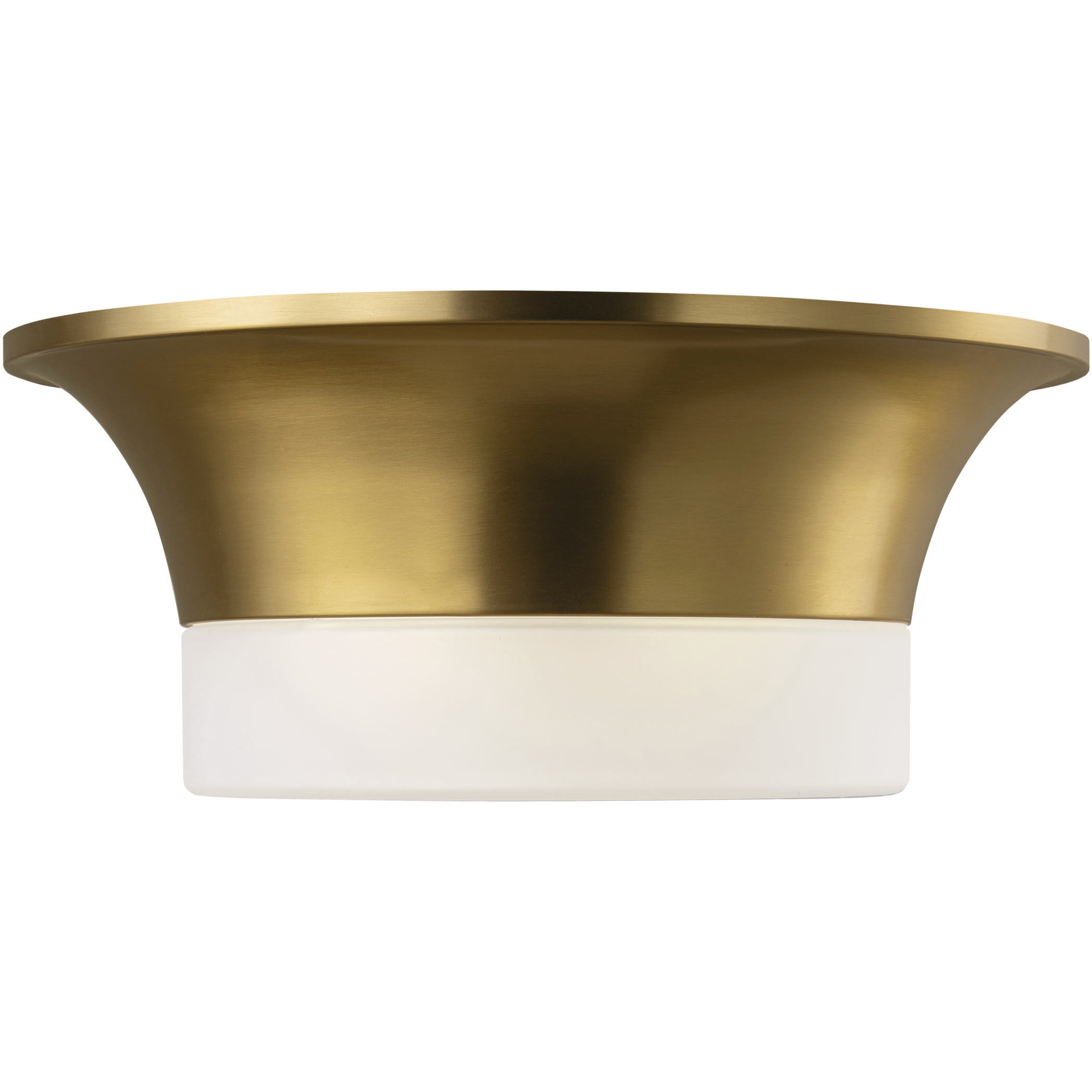 AH by Alexa Hampton Sina 2 Light 14.75 inch Burnished Brass Flush Mount Ceiling Light