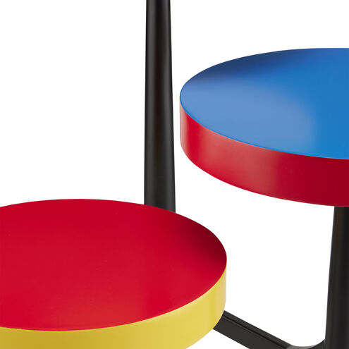 Mister M 30 X 25 inch Red/Blue/Yellow/Black Accent Table