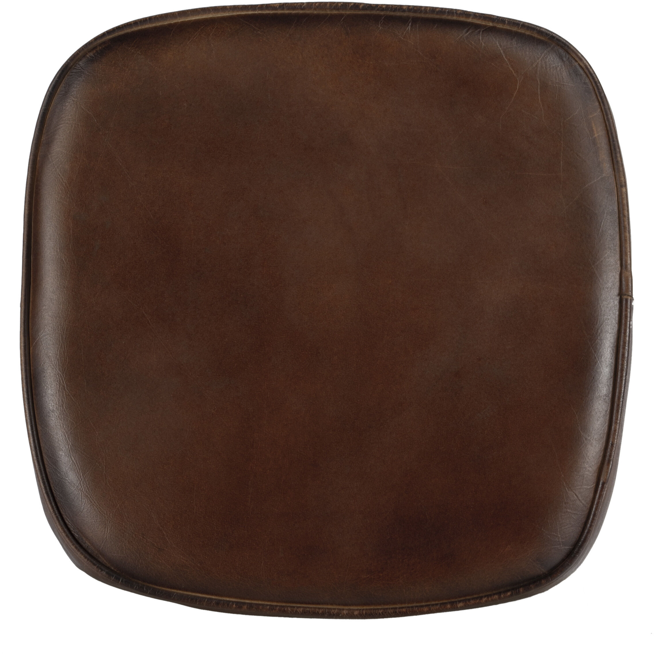 Arlington 26" Square Leather 26" Counter Stool in Medium Brown