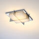 Razor LED 16 inch Stainless Steel Flush Mount Ceiling Light
