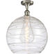 Ballston Deco Swirl LED 13.75 inch Brushed Satin Nickel Semi-Flush Mount Ceiling Light