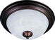 Essentials - 584x 1 Light 12 inch Oil Rubbed Bronze Flush Mount Ceiling Light