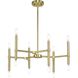 Arya 12 Light 24.12 inch Brushed Gold Chandelier Ceiling Light, Design Series