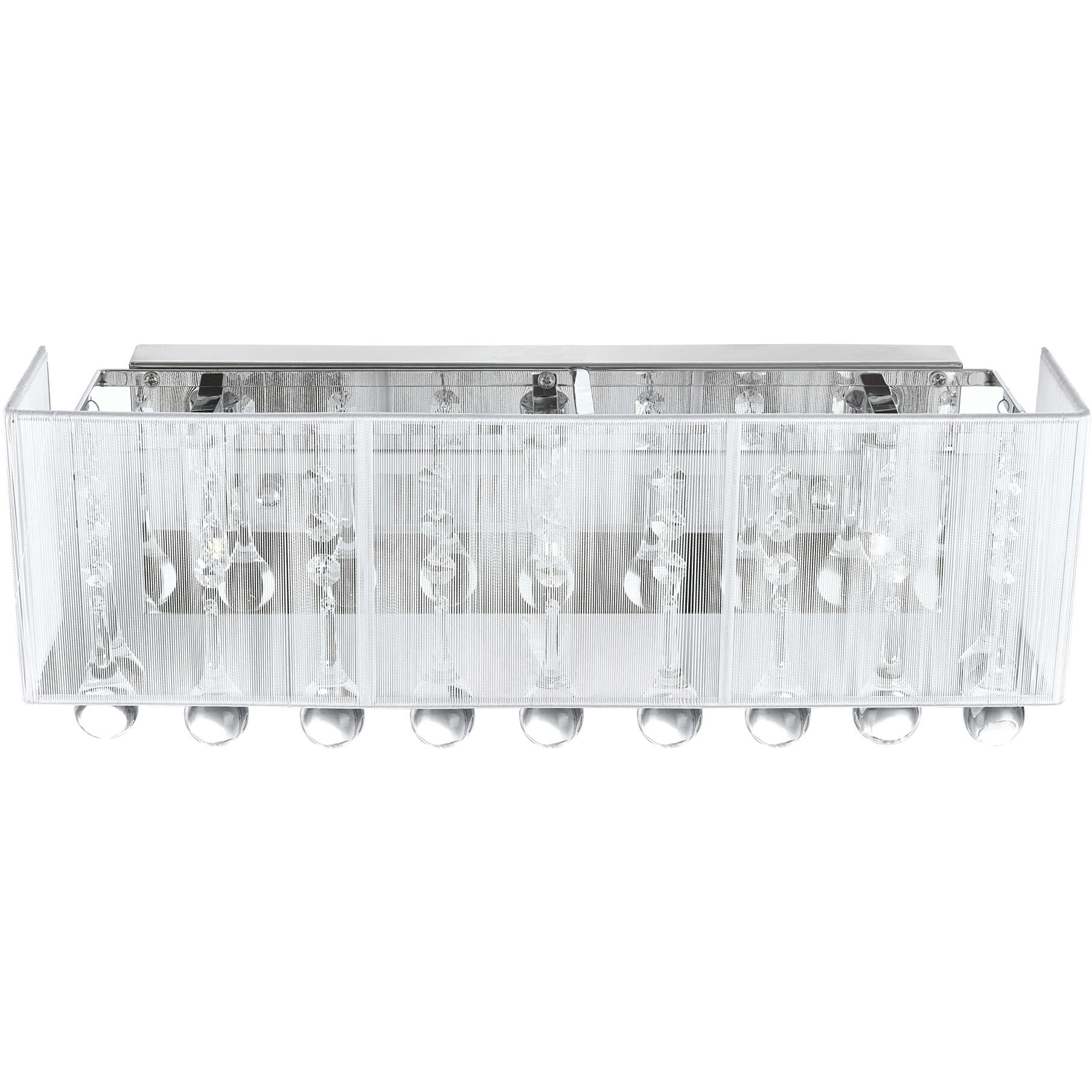 Water Drop 3 Light 18 inch Chrome Vanity Light Wall Light