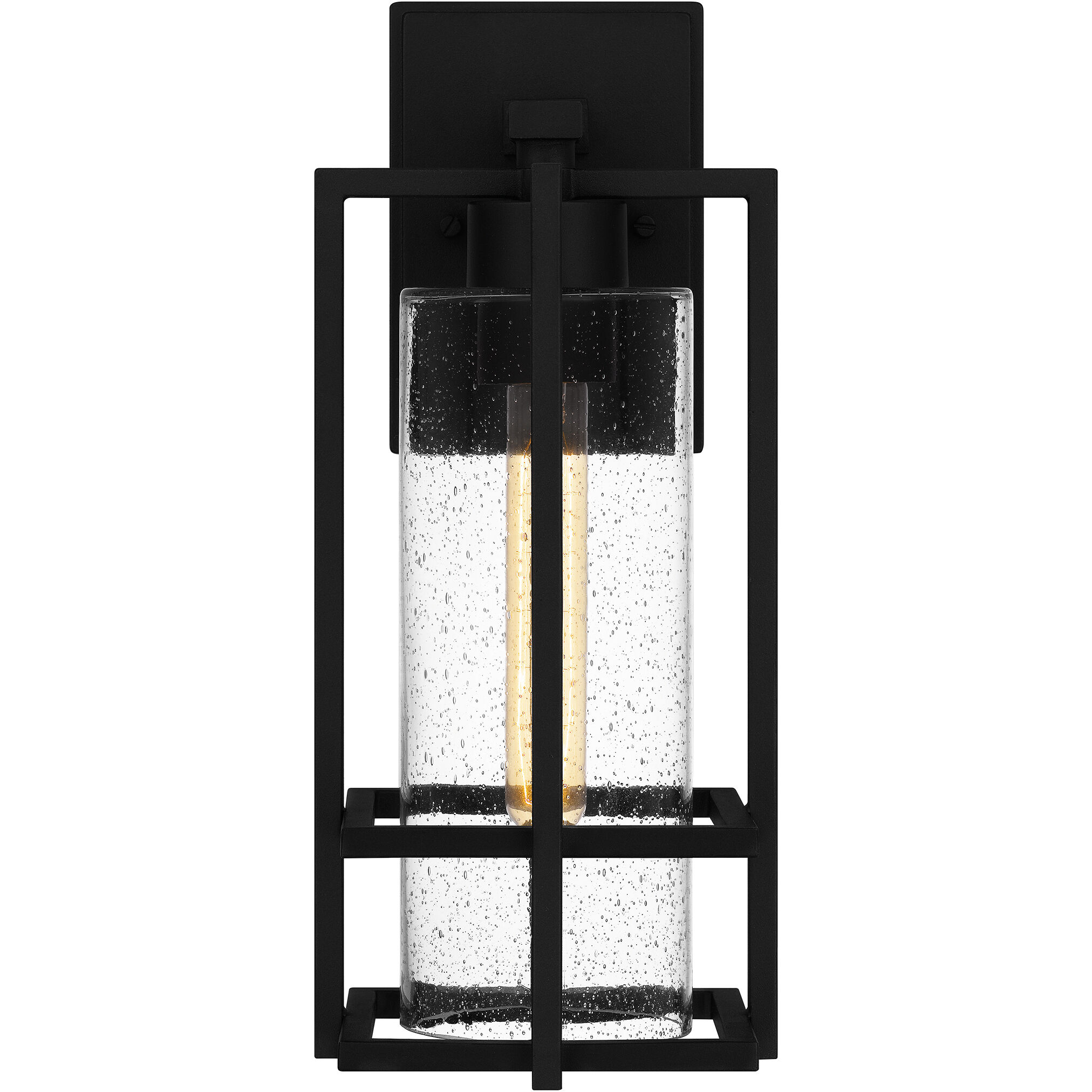 Damien 1 Light 15 inch Earth Black Outdoor Wall Lantern