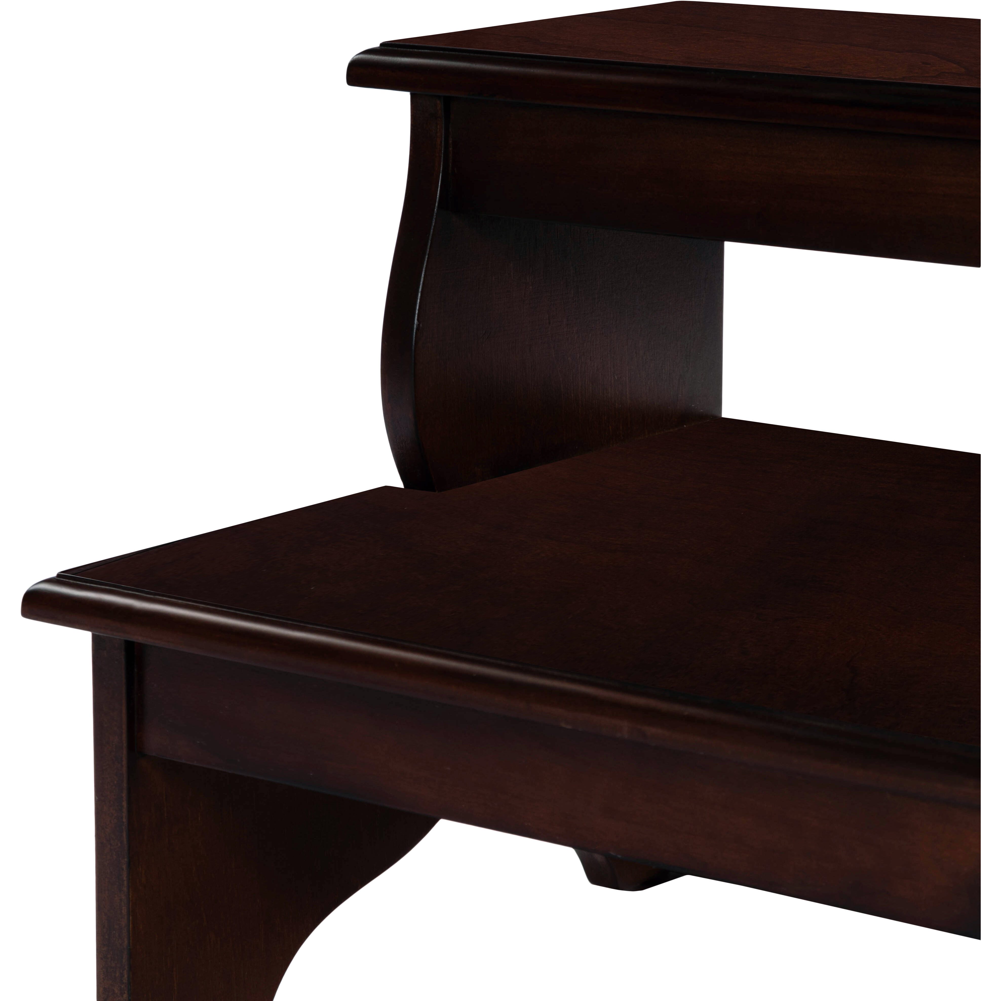 Melrose  15 inch Plantation Cherry Step Stool