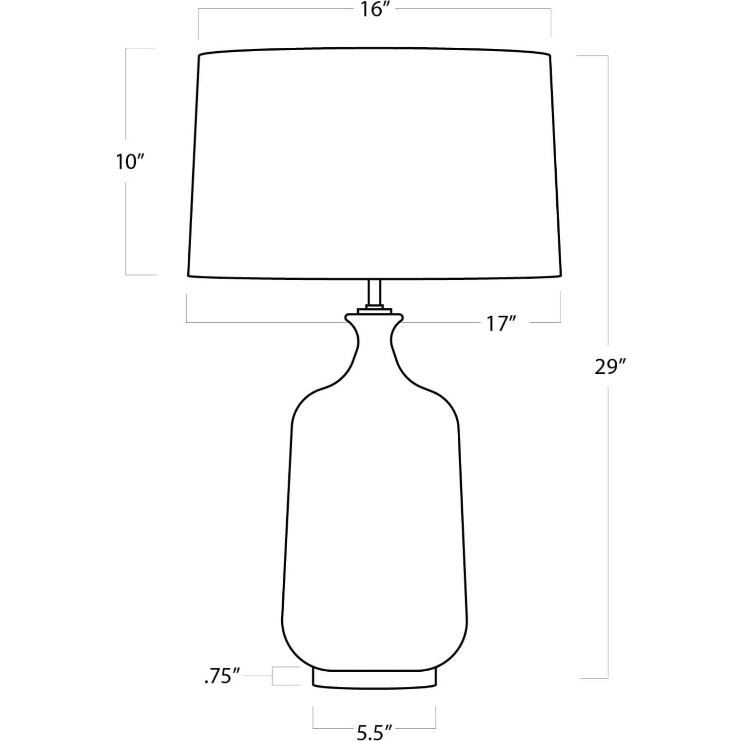 Glace 29 inch 150.00 watt White Table Lamp Portable Light