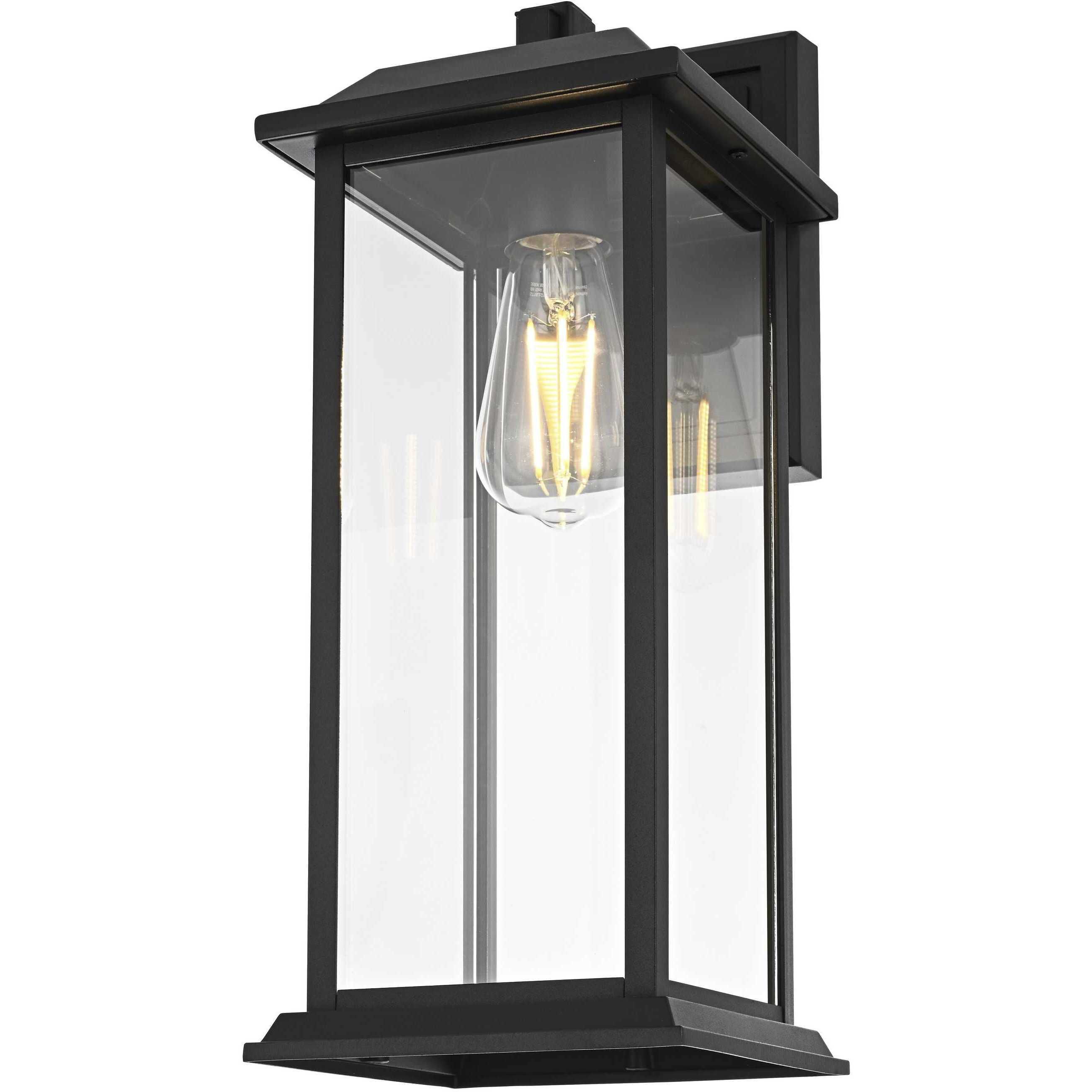 Araceli 1 Light 17 inch Black Outdoor Wall Sconce