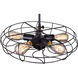 Pamela 5 Light 19 inch Rust Flush Mount Ceiling Light