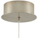 Crystal Bud 1 Light 8 inch Painted Silver/Contemporary Silver Leaf Multi-Drop Pendant Ceiling Light