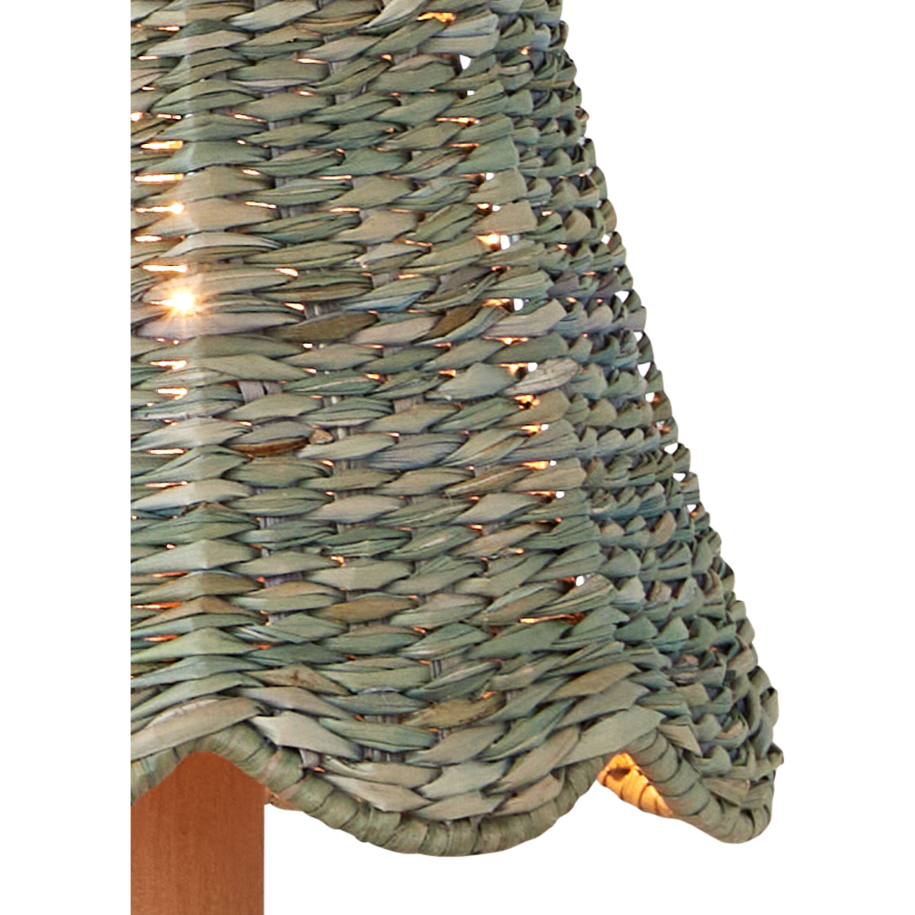 Annabelle Teal 6 inch Tapered Chandelier Shade, Suzanne Duin Collection