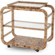 Mayfair Light Brown Mappa Burl Veneer Trolley