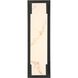 Standish 1 Light 16 inch Charcoal Black Outdoor Sconce