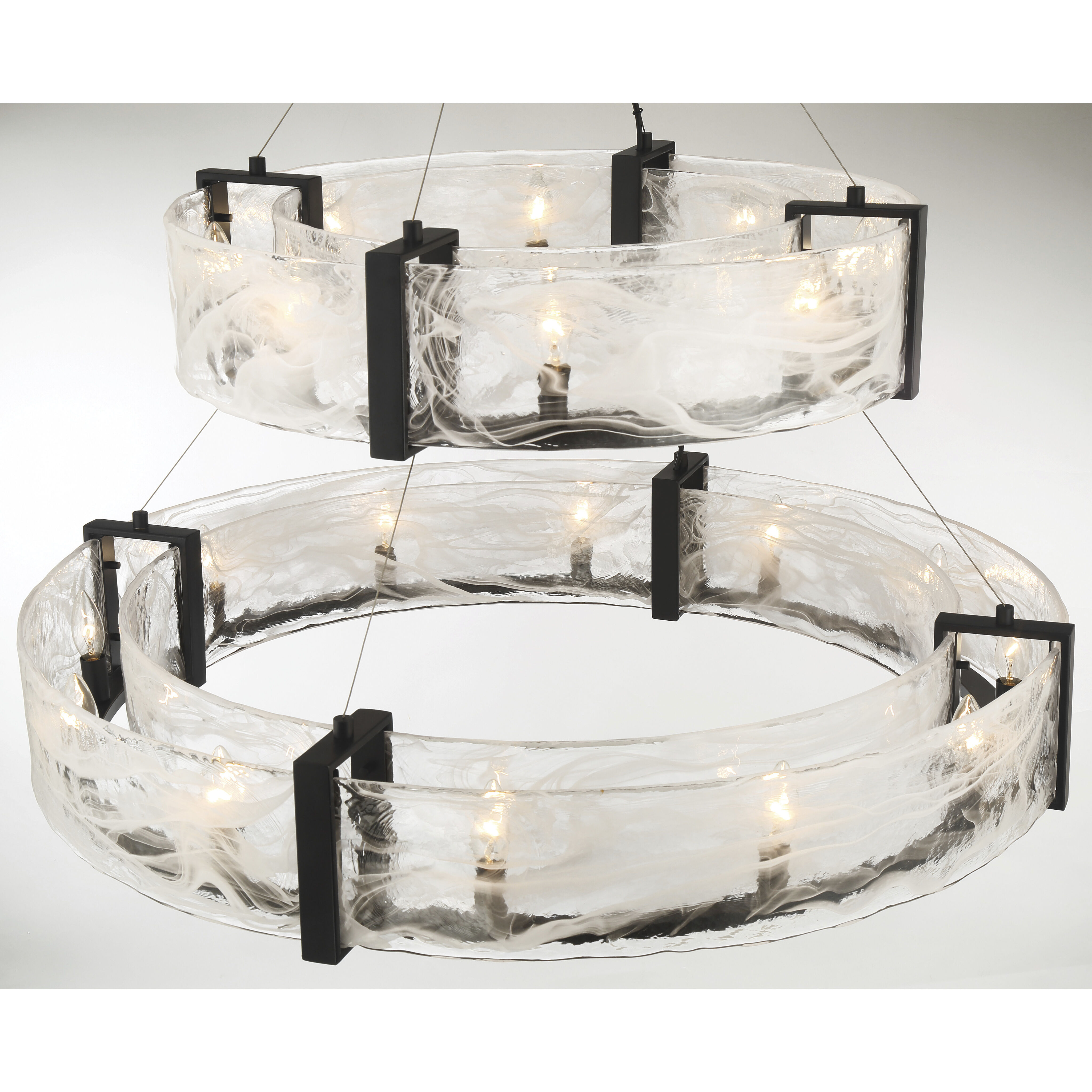 Cloud Break 20 Light 40 inch Coal Pendant Ceiling Light