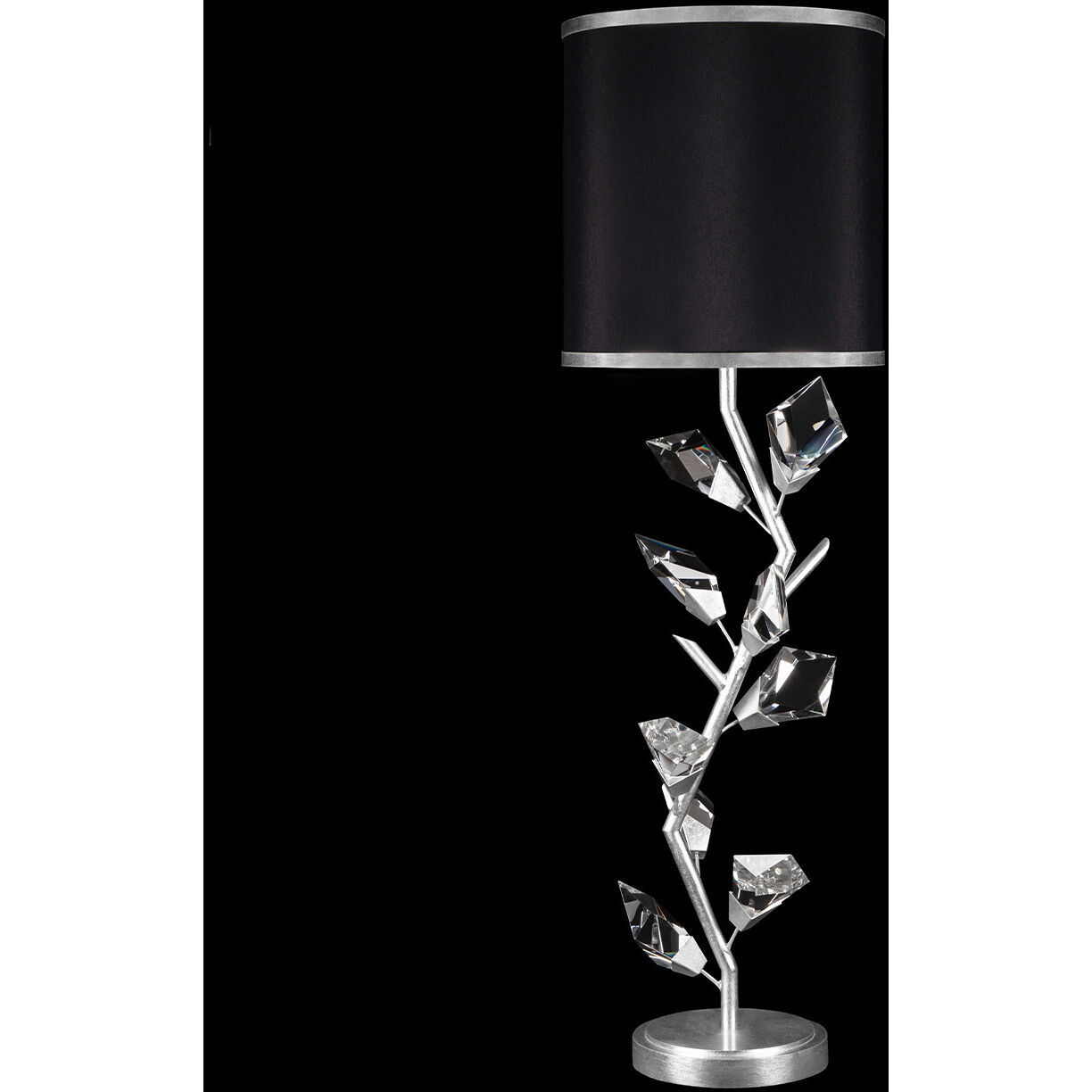 Foret 35.5 inch 100 watt Silver Console Lamp Portable Light