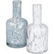 Casta 6.25 X 3 inch Vase in White and Clear