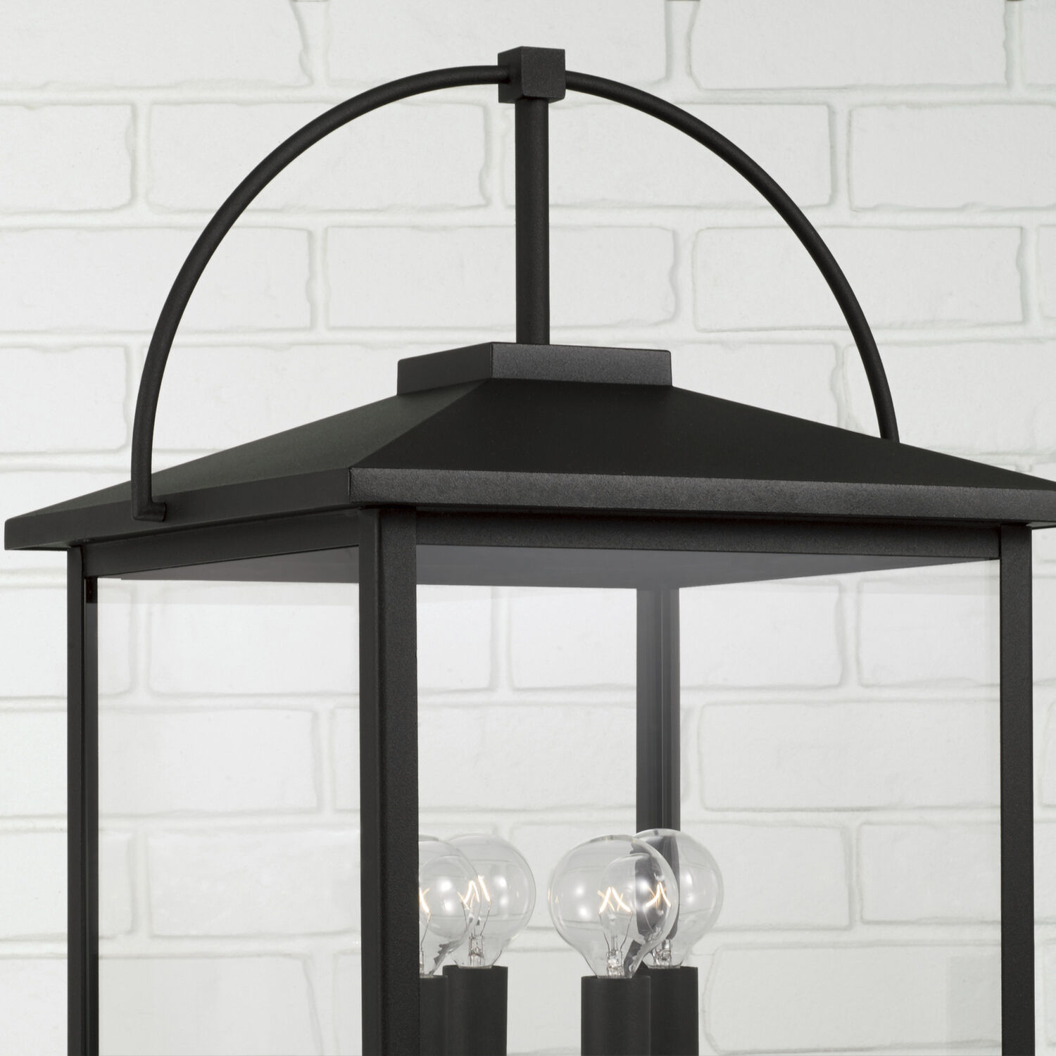 Bryson 4 Light 24.75 inch Black Outdoor Post Lantern
