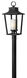 Sullivan LED 26 inch Black Outdoor Post Mount, Etched Opal Glass