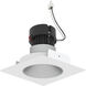 Pearl Haze Reflector / Warm White Flange LED Square Retrofit Reflector with Round Aperture in 2700K, Haze / Warm White, 4" Retrofit