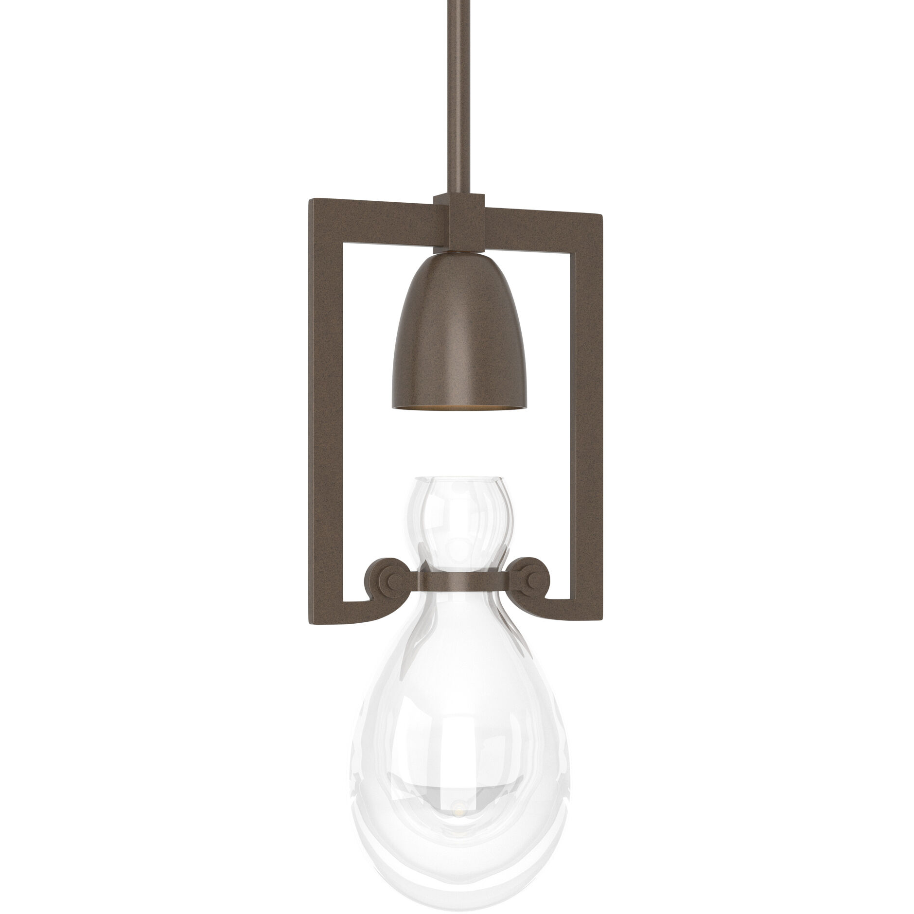 Apothecary 1 Light 6.3 inch Bronze Mini Pendant Ceiling Light