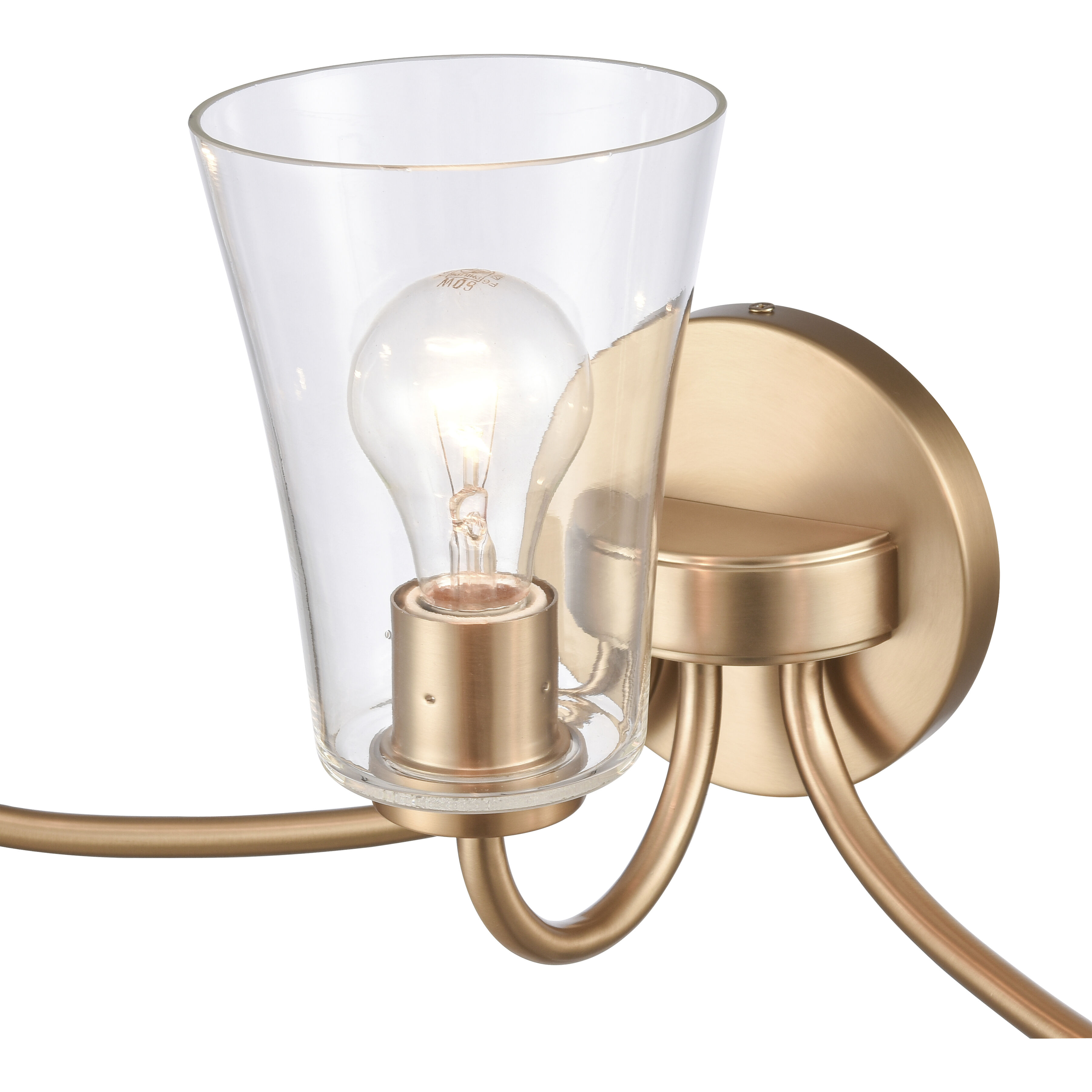 Emily Vanity Light Wall Light in Brushed Gold