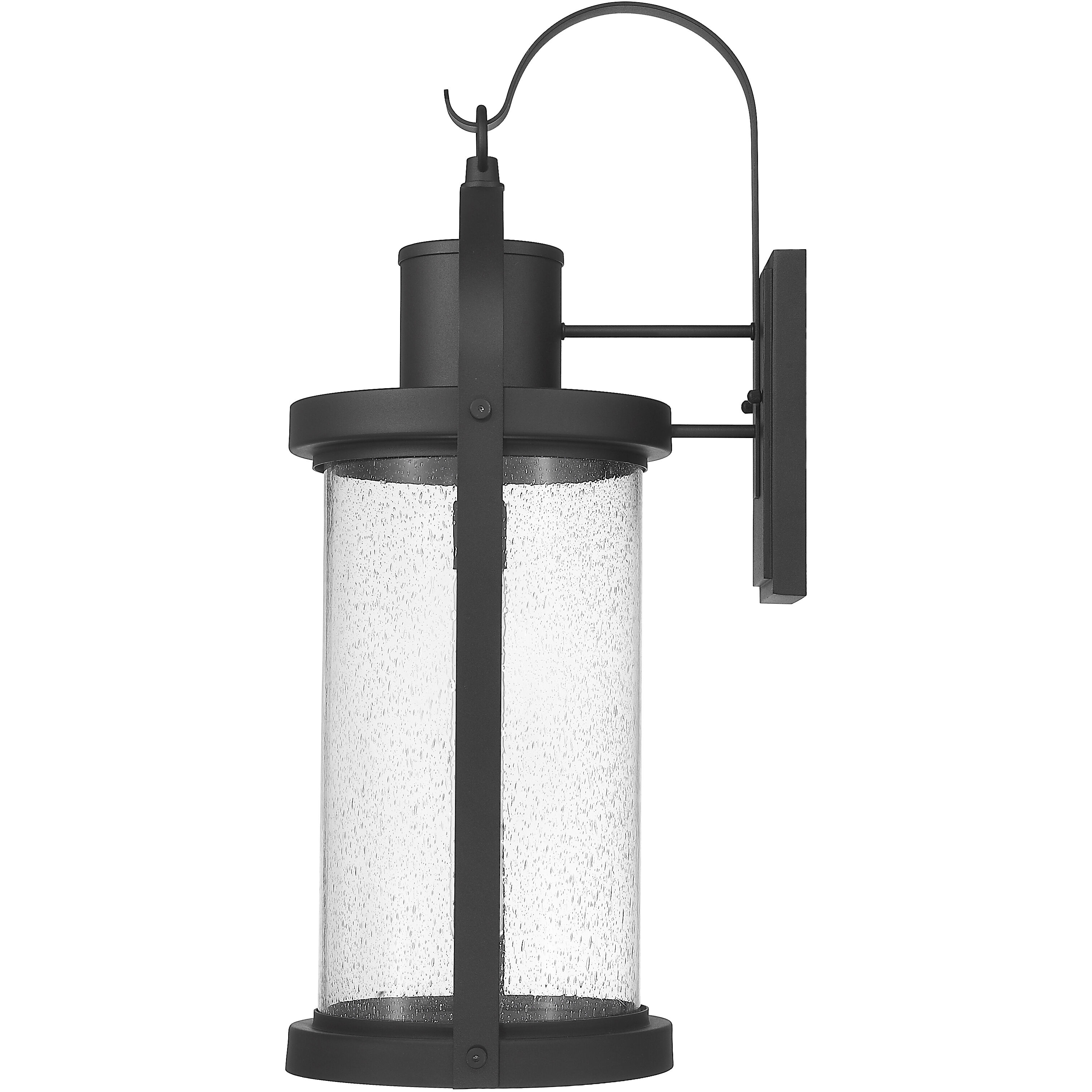 Roundhouse 1 Light 31.75 inch Black Outdoor Wall Light