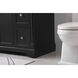 Clarence 42 X 22 X 35 inch Black Vanity Sink Set