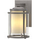 Meridian 1 Light 10.3 inch Coastal Burnished Steel Outdoor Sconce, Small