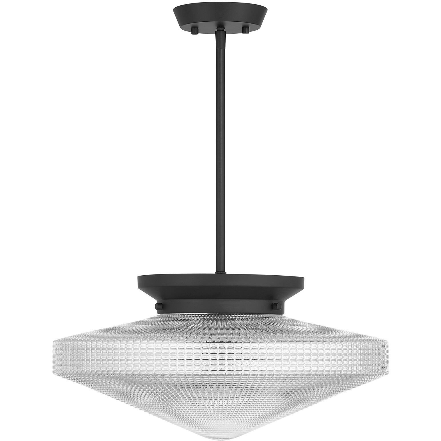 Norwich 1 Light 18 inch Matte Black Covertible SemiFlush Ceiling Light