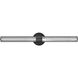 Georgette LED 32.25 inch Black Vanity Light Wall Light