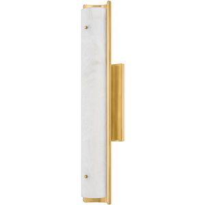 Lucio LED 4.25 inch Aged Brass Wall Sconce Wall Light