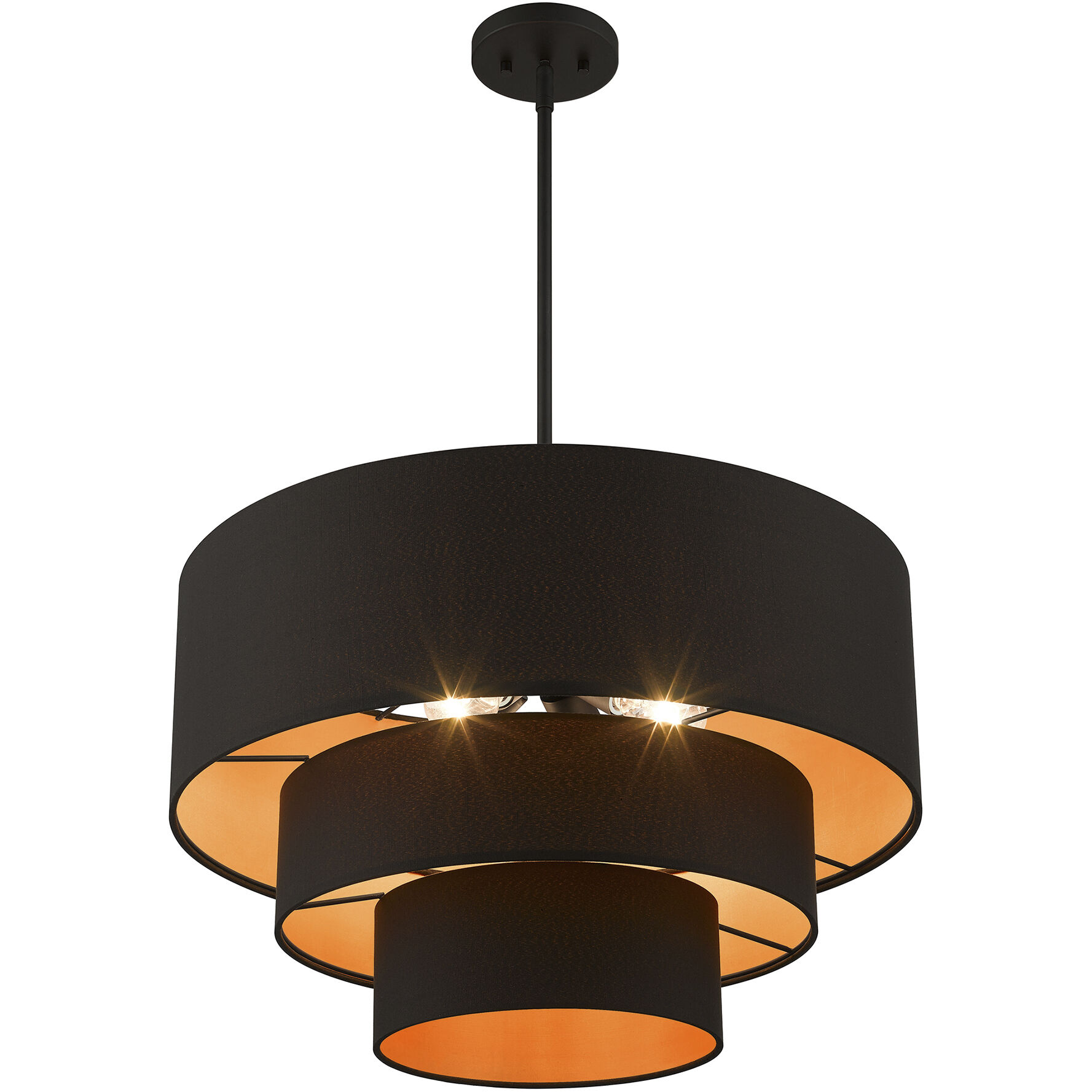 Sentosa 4 Light 23 inch Black Pendant Chandelier Ceiling Light
